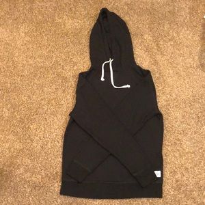 plain black hoodie